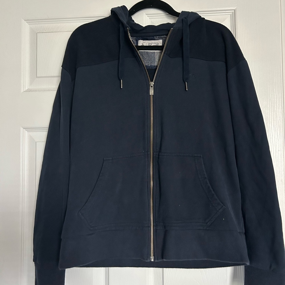 Original Penguin Men's Navy Blue Zip Up Hoodie Jacket M